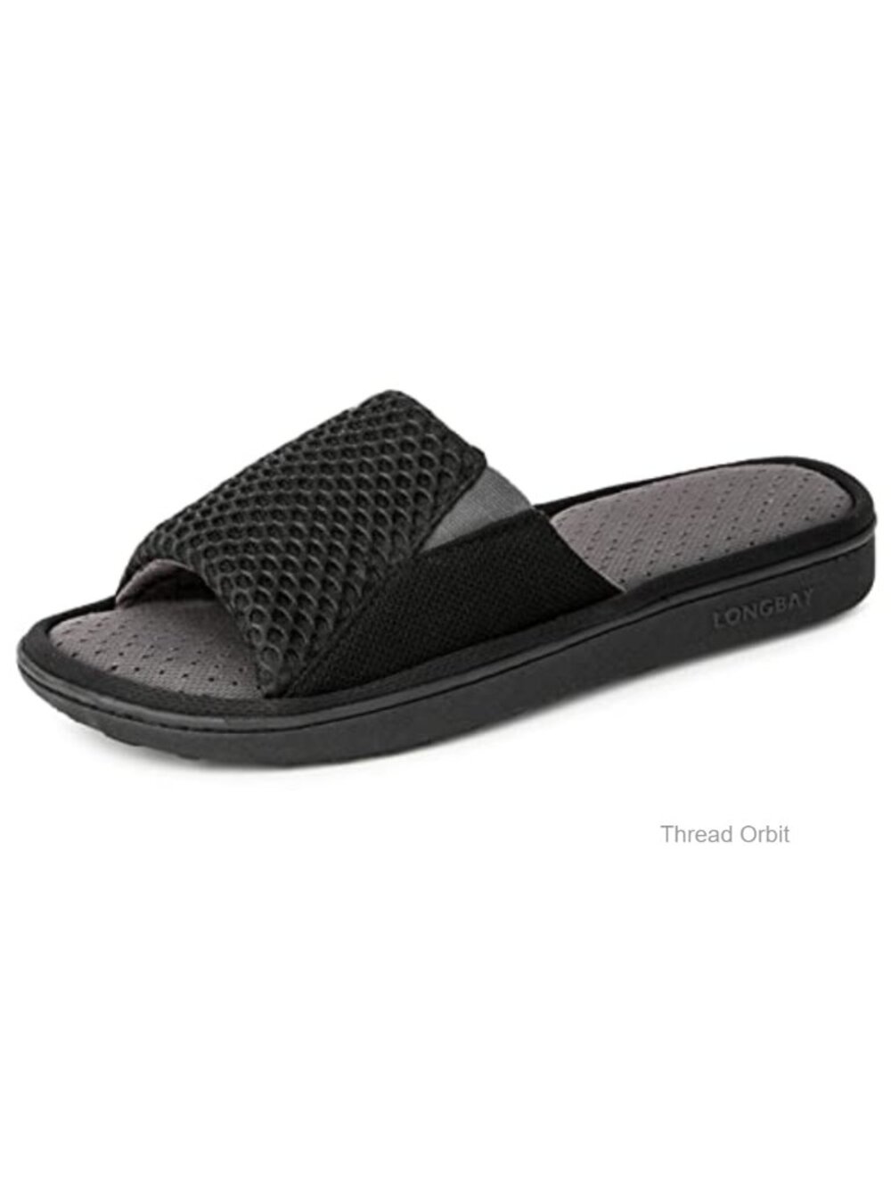 Memory Foam Slide Slippers Mesh Cloth Open Toe House Shoes